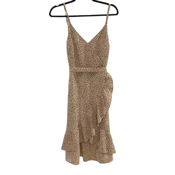 Sanctuary leopard print midi wrap dress Bianca 4 - Picture 2 of 12